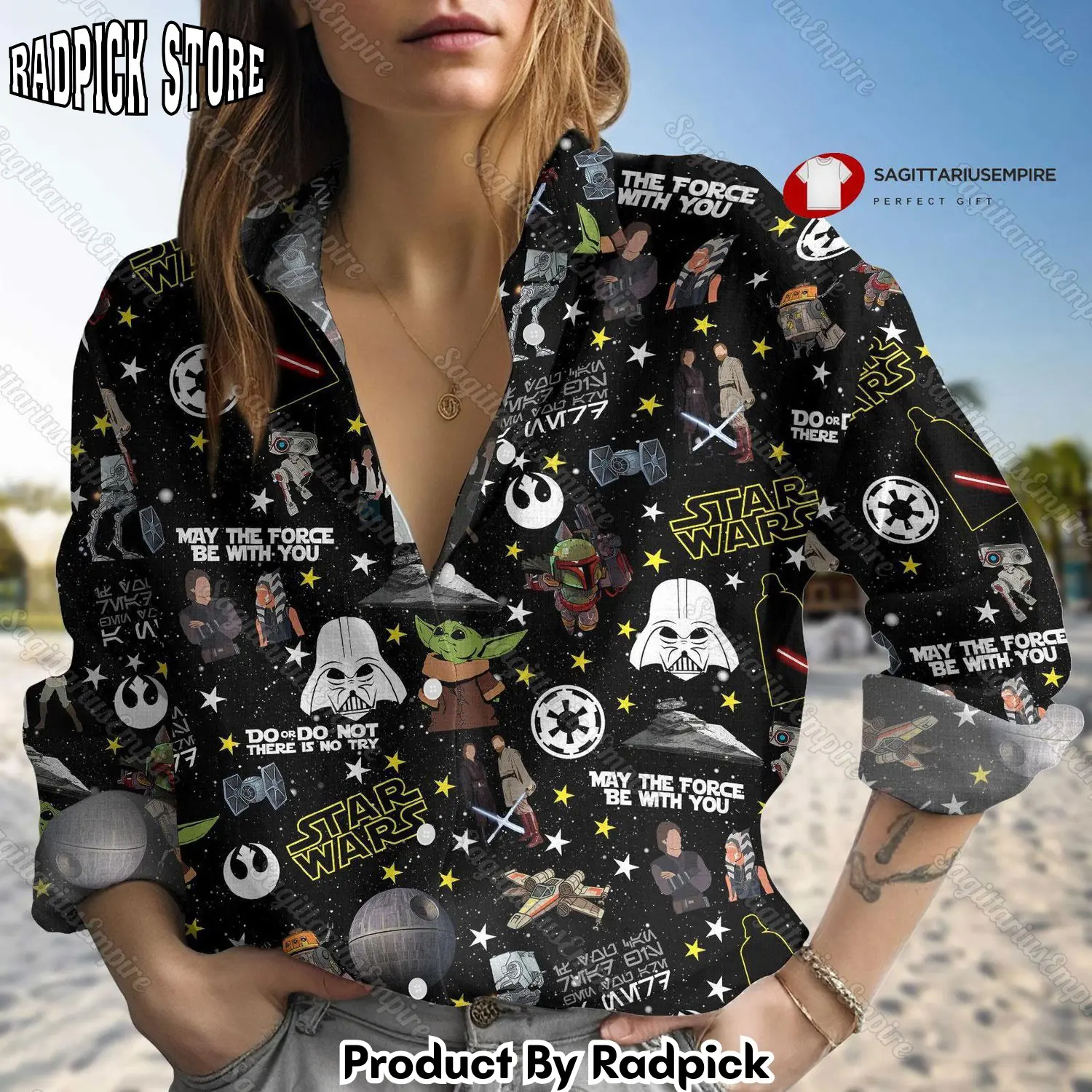 Radpick star wars linen shirt star wars long sleeve shirt star wars casual shirt star wars shirt disney shirt movie linen button sh rp662139